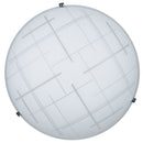 Plafoniera 2xE27 Ganci Cromo Vetro Lastra Scottish E-Energy Pamela