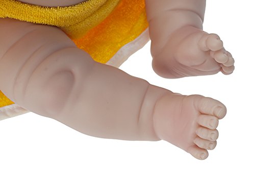Bambola Bebè Neonato con Accappatoio Papera 43cm JC Toys