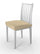 Set mit 2 Stretch-Stuhlhussen aus cremefarbenem Polyester