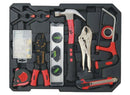 Valigia porta utensili trolley kit 187 pezzi cassetta attrezzi