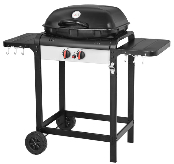 LPG Gasgrill 2 Brenner Taddei Elite Schwarz sconto