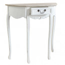 Tavolo Cuore 79x31x79 h cm in Legno di paulownia Bianco
