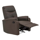 Poltrona Relax 76,5x89/159x100/83,5 h cm in Similpelle Marrone