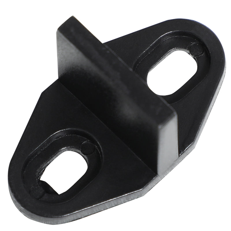 Kit Porta Scorrevole 200x40x0,6 cm con Binari Fermi e Guide in Acciaio Nero  