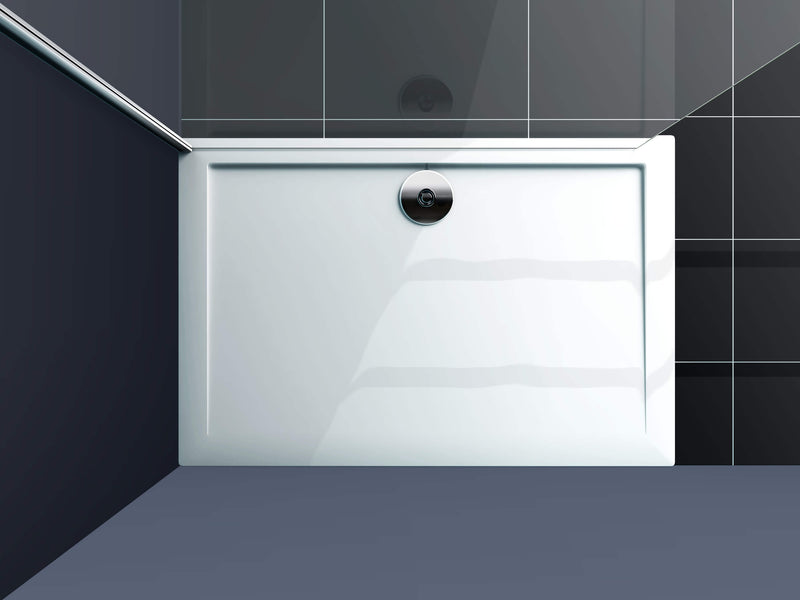 Piatto Doccia 70x120 cm in Marmogres Vorich Minimal Bianco