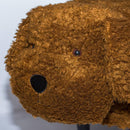 Sgabello Pouf Poggiapiedi per Bambini 67x35x41 cm Cane Barboncino Marrone Divina Home