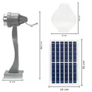 Lampada Led da Giardino e Cortile con Pannello Solare Lampione IP65 con Telecomando