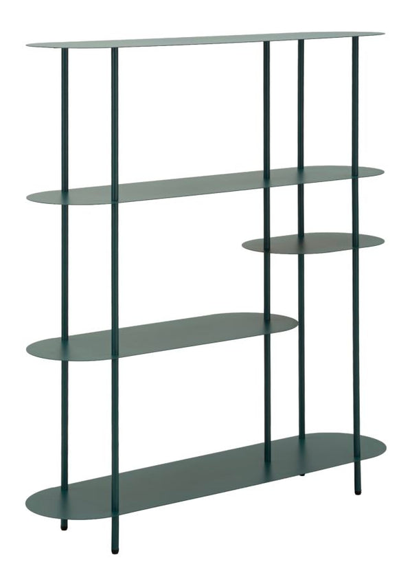 prezzo Libreria Saturno Ottanio 118x31x139 cm in Metallo Verde acqua