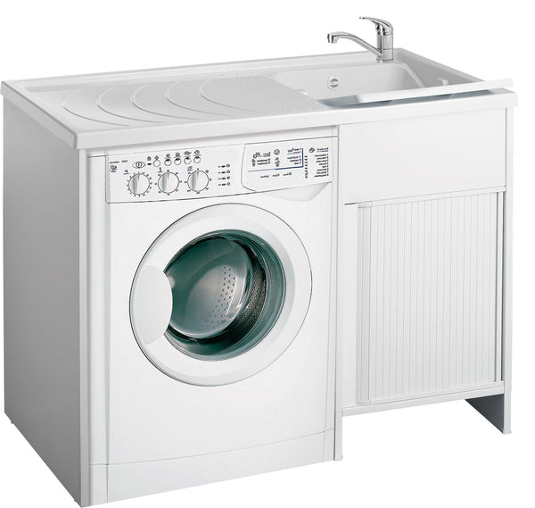 Waschwannen- und Waschmaschinenabdeckung aus PVC 109x60x89 cm Forlani Esterni Roc Rechte Seite prezzo