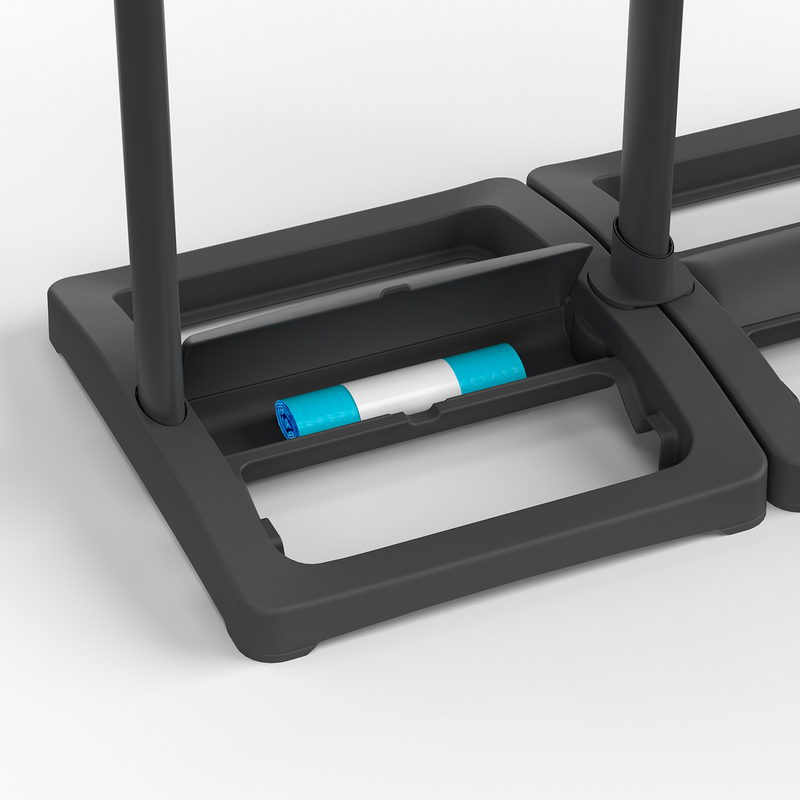 Pattumiera Differenziata 2 Posti 64x36x80 cm Portasacchi da 80-110 Litri    