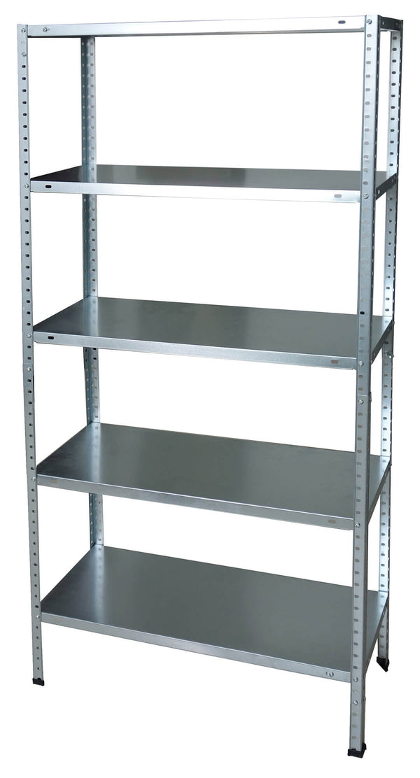 Fadi Regal aus verzinktem Metall, Silber, 5 Regale, 100 x 30 x 187 cm online