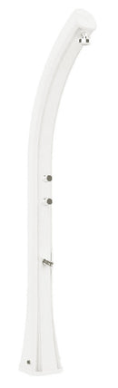 Doccia Solare da Giardino 35L Miscelatore e Lavapiedi e Temporizzatore Arkema Happy XL Bianco