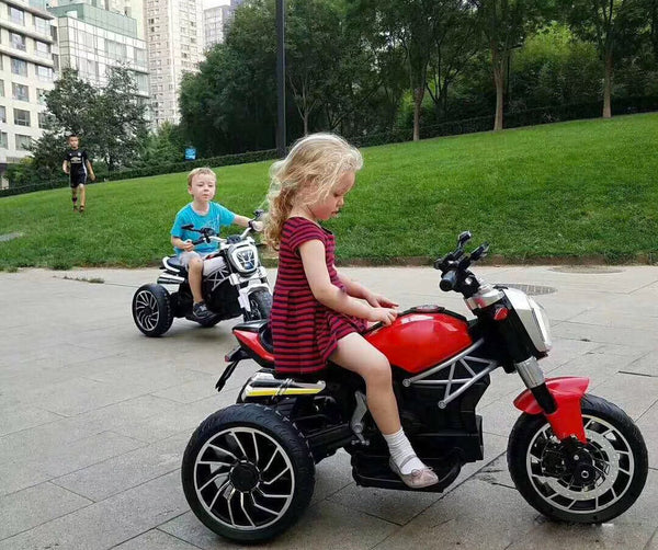 acquista Elektrisches Motorrad für Kinder 6V 3 Räder Kidfun Weiß
