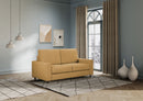 Divano 2 Posti 148x85x85 cm Sakar in Tessuto Ocra
