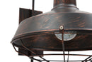 Lampada da Muro Bronks 30x40x37 cm in Ferro Nero