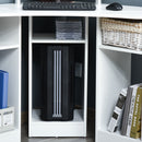 Scrivania Angolare da Ufficio 90x90x83,5 cm in Legno Bianco