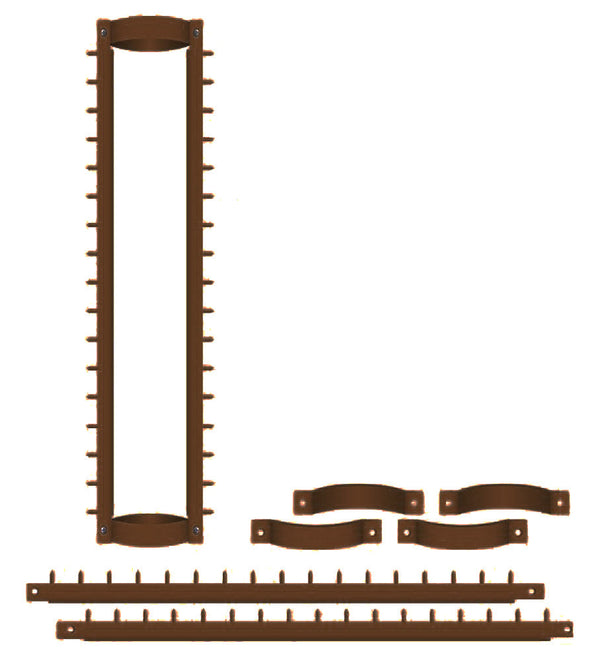acquista Diebstahlsicherung mit Stahlspikes für Fallrohre Außen Ø100 mm Braun