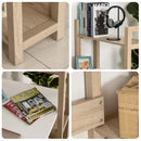 Scrivania con Libreria da Ufficio 120x67x120,5 cm in Legno Rovere