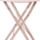 Set Tavolino e 2 Sedie Pieghevoli da Giardino Teresa Salsa Rosa 