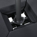 Base per Ombrellone da Giardino Ø48 80x80x50 cm in Plastica 60 Litri Nero