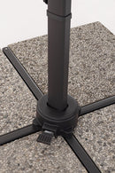 Ombrello a Braccio da Giardino 8 Stecche 300x300x235h cm Telo in Poliestere Siviglia Antracite e Grigio