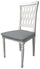 Set mit 2 Stretch-Stuhlhussen aus hellgrauem modischem Polyester