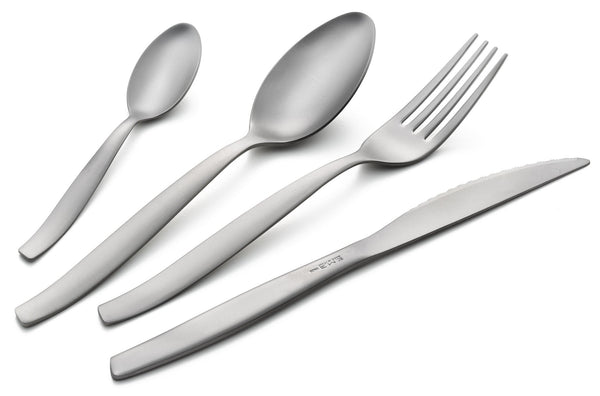 prezzo 24-teiliges Besteckset aus sandgestrahltem Eme Shark Steel