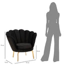 Poltrona 83x76x78 cm in Tessuto Imbottito