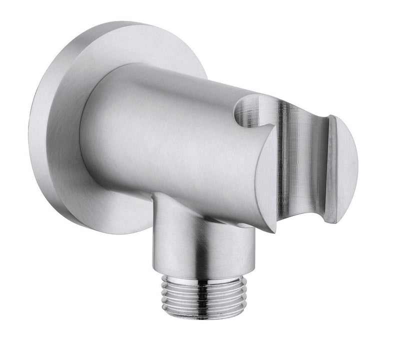 Presa D'acqua Tonda G1/2 con Supporto Doccia Fisso 