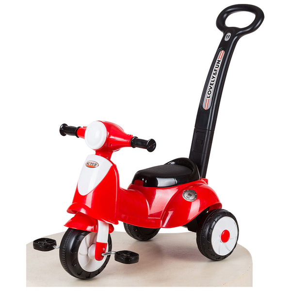 Schiebedreirad für Kinder mit Pedalen Summer Red acquista
