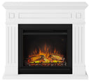 Camino Elettrico da Pavimento Effetto Fiamma 1500W Tagu Larsen Bianco