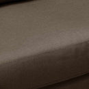 Divano 3 Posti 181x79x84 cm in Tessuto Marrone