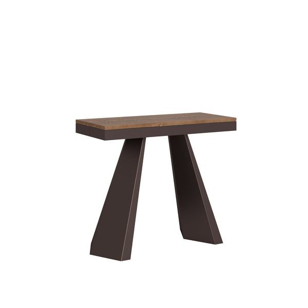 Consolle Allungabile 90-290x40x77 cm in Nobilitato Marrone sconto