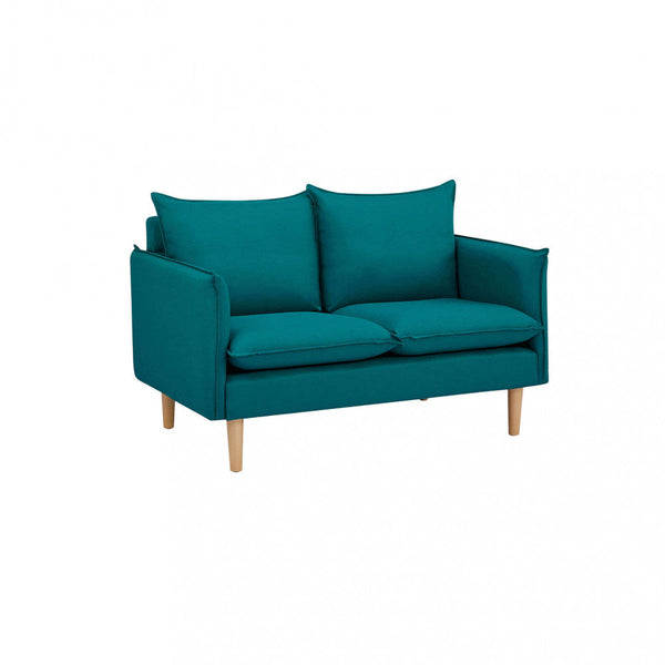 online Florin 2-Sitzer-Sofa 130 x 84 x 51 h cm in hellblauem Stoff