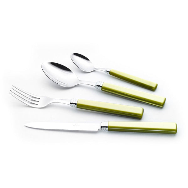 Service-Set Besteck 24-teilig in Rivadossi Sandro Zara Green Edelstahl online