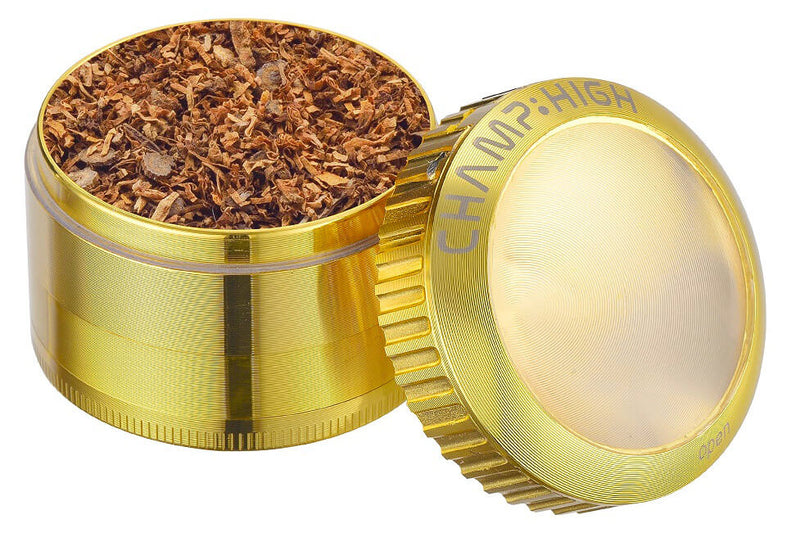 Grinder Ø50 mm 4 Livelli per Spezie Erbe e Tabacco Oro