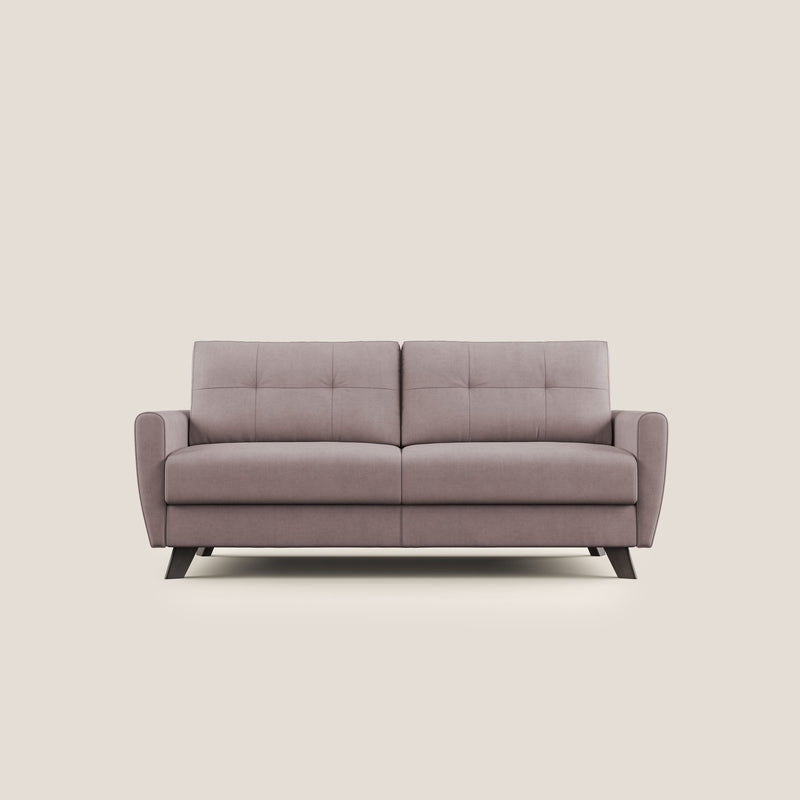 Divano Letto 2 Posti 168x97x96 cm in Tessuto Rosa