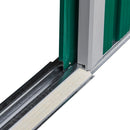 Casetta Box da Giardino in Lamiera 261x181x198 cm Basic L Verde