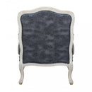 Poltrona Christy in Ecopelle Vintage Grigio 64x72x92 h cm in Legno Grigio scuro