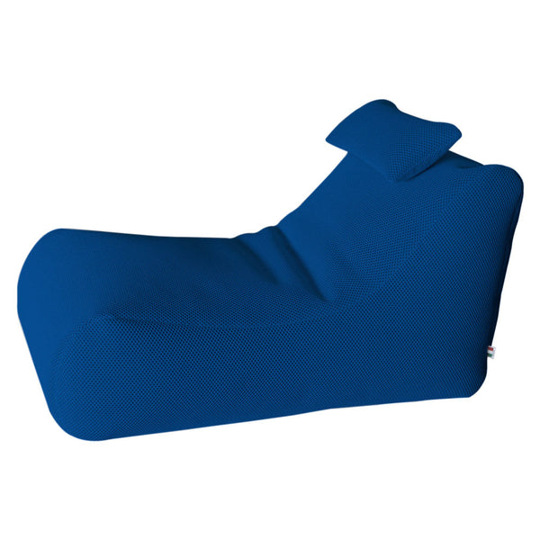 Lettino Chaise Lounge 120x70x65 cm con Cuscino in Poliestere Armonia Blu sconto