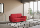 Divano 2 Posti 172x85x85 cm Yasel in Tessuto Rosso