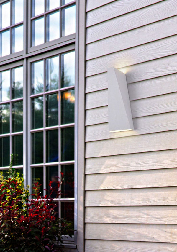 prezzo Times Square Außenwandleuchte aus weißem Metall