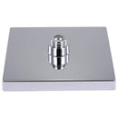 Soffione doccia quadrato fisso con 8 led RGB Cromoterapia in ABS ad alta pressione