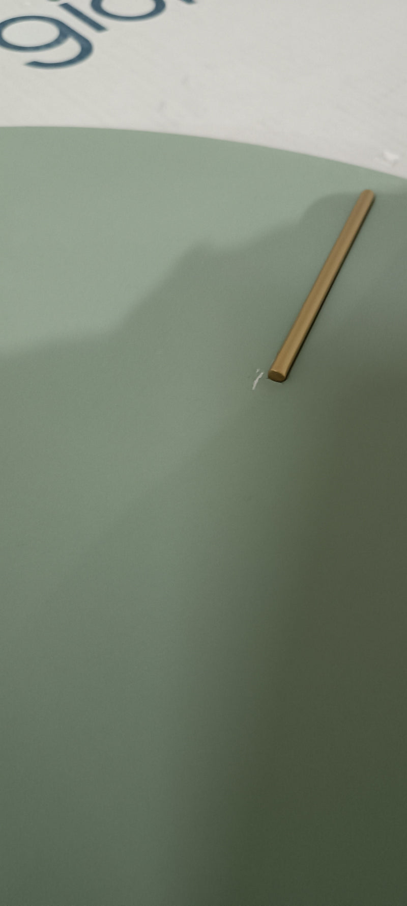 Orologio da Muro Ø 60x5 cm Timeline in Legno Salvia Seconda Scelta