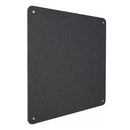 Pannello Fonoassorbente da Parete con Fori 70x70 cm Kit di 4 distanziali Coprivite Gold Finitura Antracite    