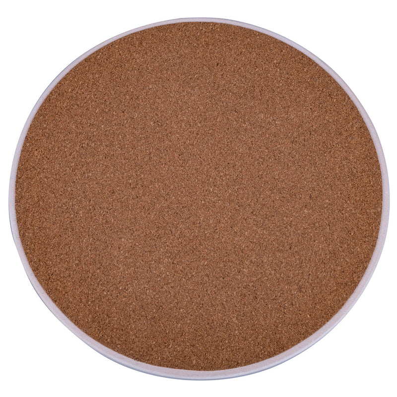 Sottopentola Tondo Ø20 cm in Ceramica VdE Tivoli 1996 Le Travisate Bianco