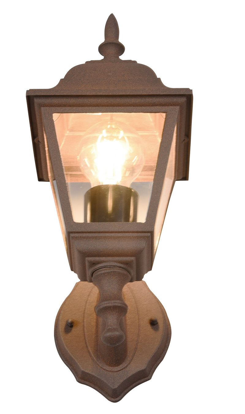 Applique da Esterno Attacco E27 in Alluminio Ruggine