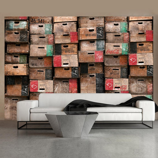 online Aufkleber - Im Retro. Falsches Hintergrundbild