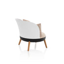 Poltroncina Imbottita 70x81x72 cm in Microfibra Rosa