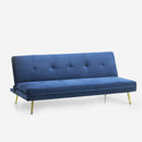 Divano Letto Clic Clac 180x89x78 cm in Poliestere Blu